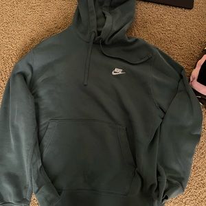 Teal nike hoodie.